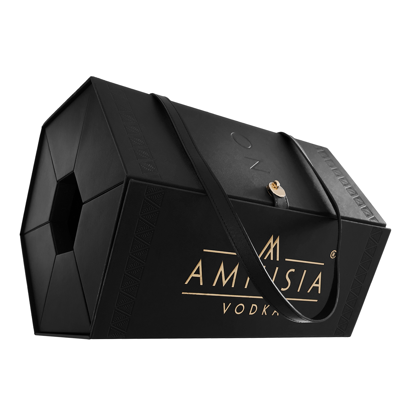 AMNISIA VODKA DUFFLE BAG HANDCRAFTED POLAND 750ML LIQ