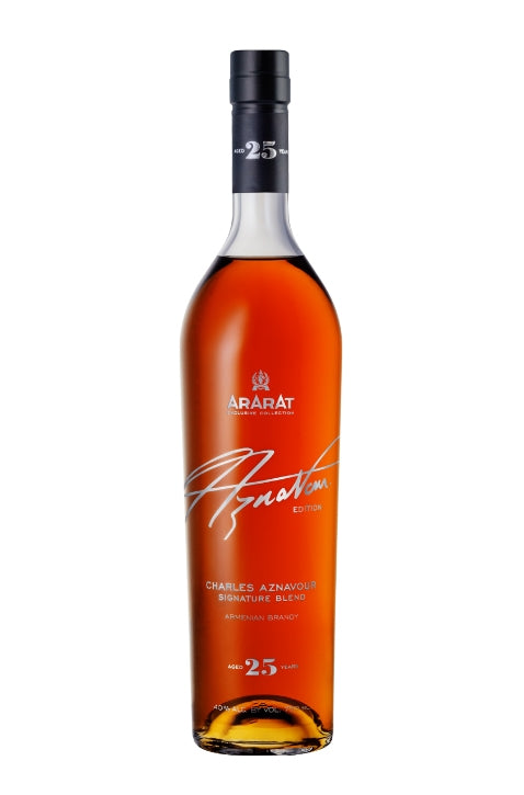 ARARAT BRANDY AZNAVOUR EDITION CHARLES AZNAVOUR SIGNATURE BLEND ARMENIA 25YR 750ML Spirits
