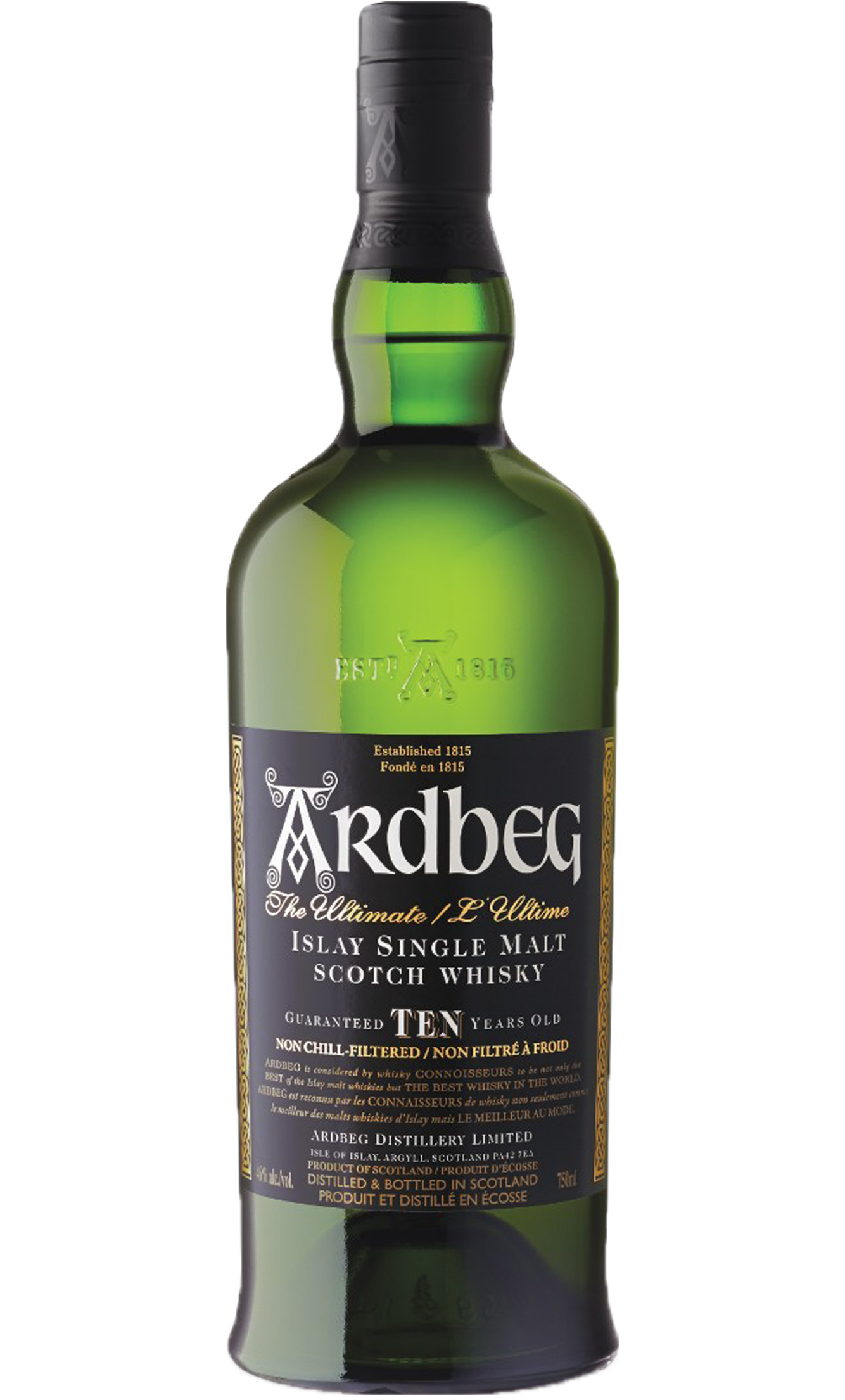 ARDBEG SCOTCH SINGLE MALT  ISLAY MALT 92PF 10YR 750ML