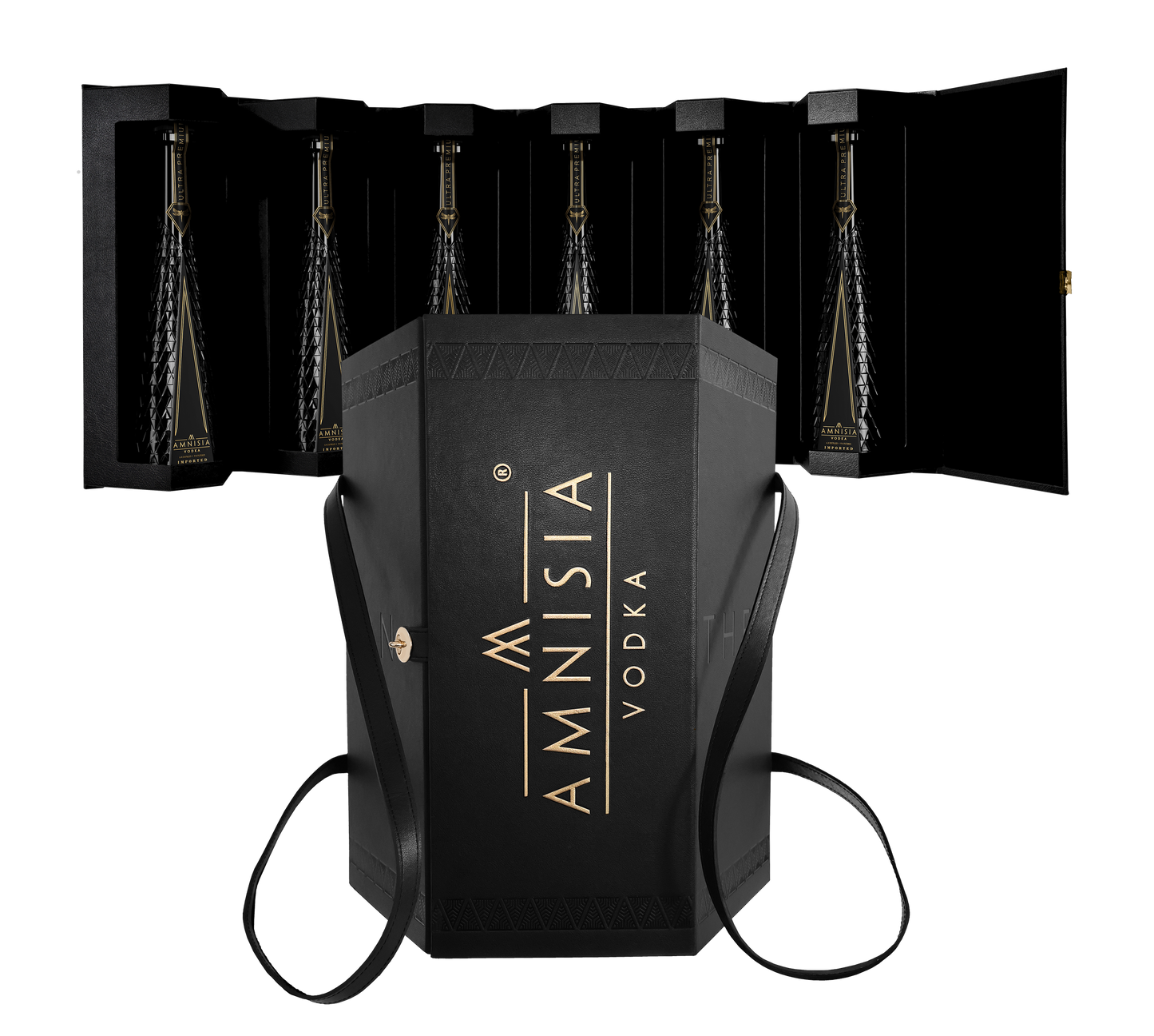 AMNISIA VODKA DUFFLE BAG HANDCRAFTED POLAND 750ML LIQ