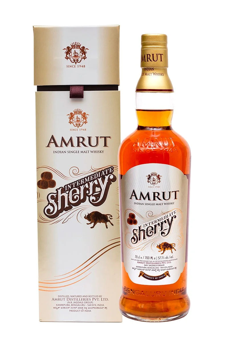 AMRUT WHISKEY SINGLE MALT INTERMIDIATE SHERRY INDIA 750ML LIQ