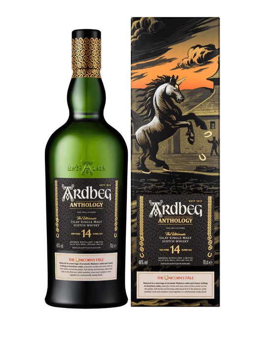 ARDBEG ANTHOLOGY SCOTCH SINGLE MALT THE UNICORNS TALE VERY RARE ISLAY 14YR 750ML