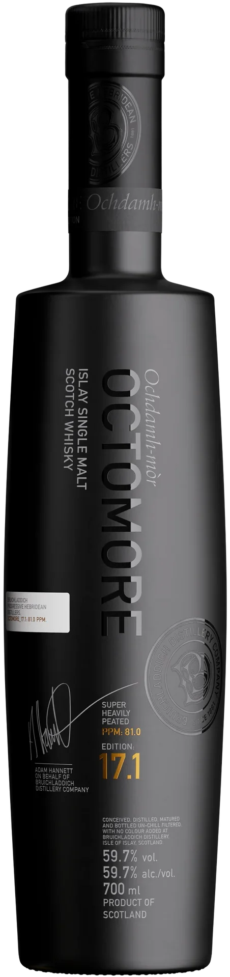 BRUICHLADDICH OCTOMORE SERIES SCOTCH SINGLE MALT ISLAY 17.1 EDITION 700ML
