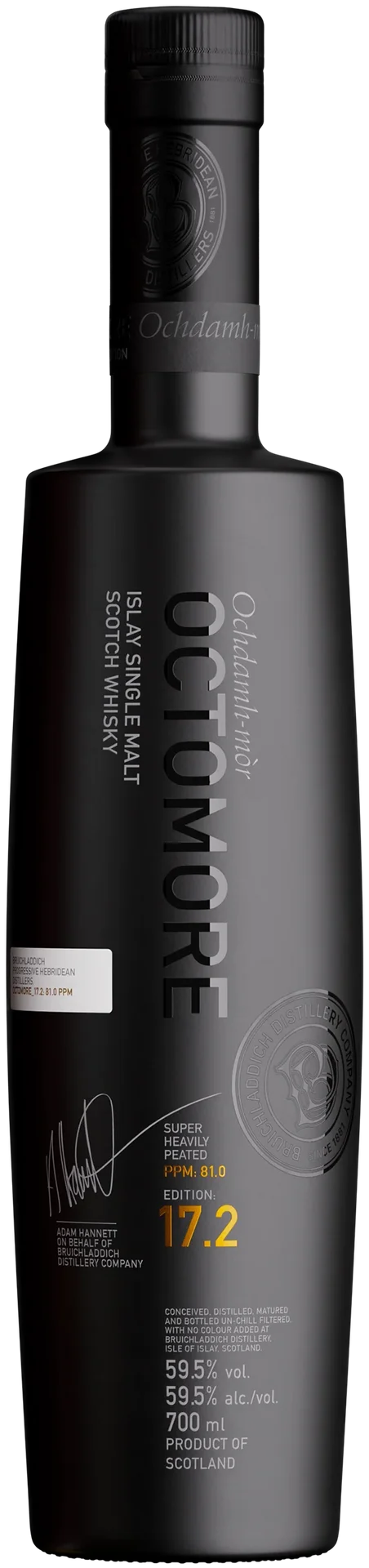BRUICHLADDICH OCTOMORE SERIES SCOTCH SINGLE MALT ISLAY 17.2 EDITION 700ML