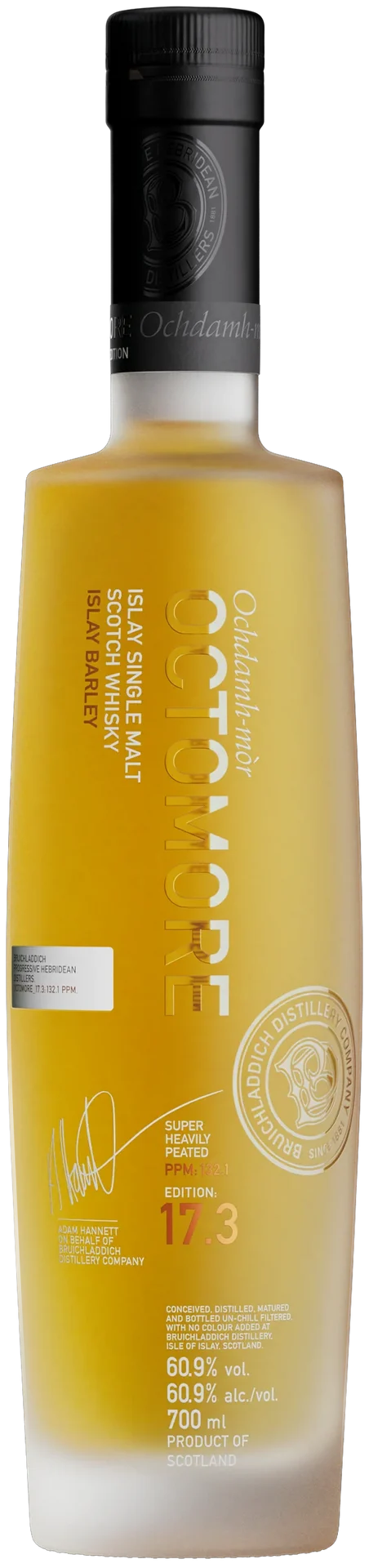 BRUICHLADDICH OCTOMORE SERIES SCOTCH SINGLE MALT ISLAY 17.3 EDITION 700ML