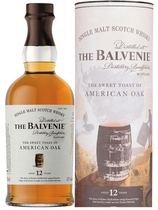 BALVENIE THE SWEET TOAST OF AMERICAN OAK SCOTCH SINGLE MALT 12YR 750ML Spirits