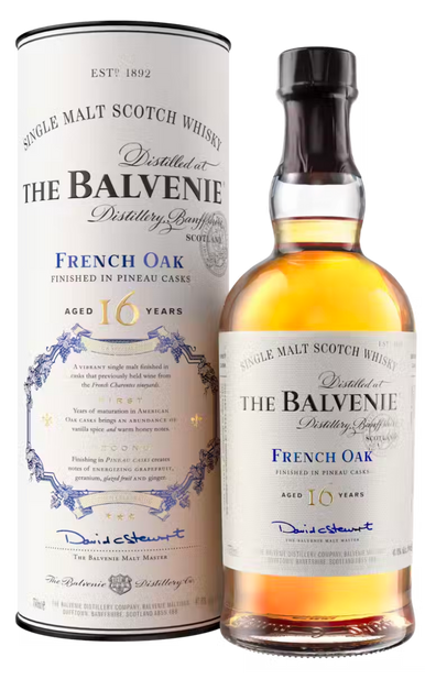 BALVENIE SCOTCH SINGLE MALT FRENCH OAK FINISHED IN PINEAU CASKS 16YR 750ML LIQ