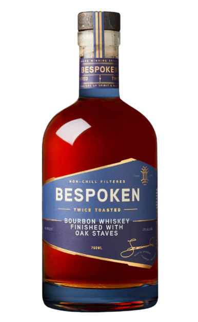BESPOKEN SPIRITS WHISKEY TWICE TOASTED FINISHED WITH OAK STAVES NON CHILL FILTERED 750ML LIQ