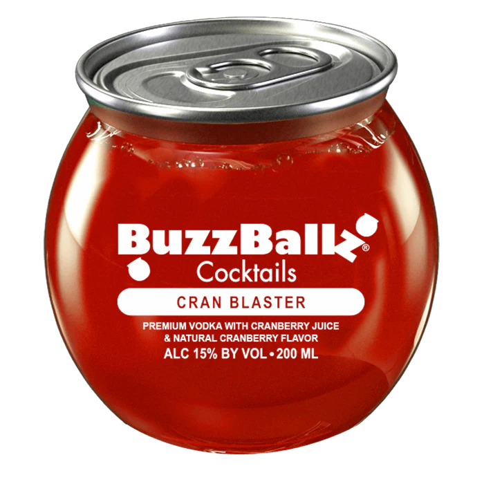 BUZZBALLZ COCKTAILS MIXED DRINKS CRAN BLASTER 200ML