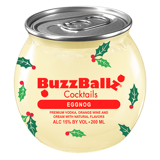 BUZZBALLZ COCKTAILS MIXED DRINKS EGGNOG 200ML