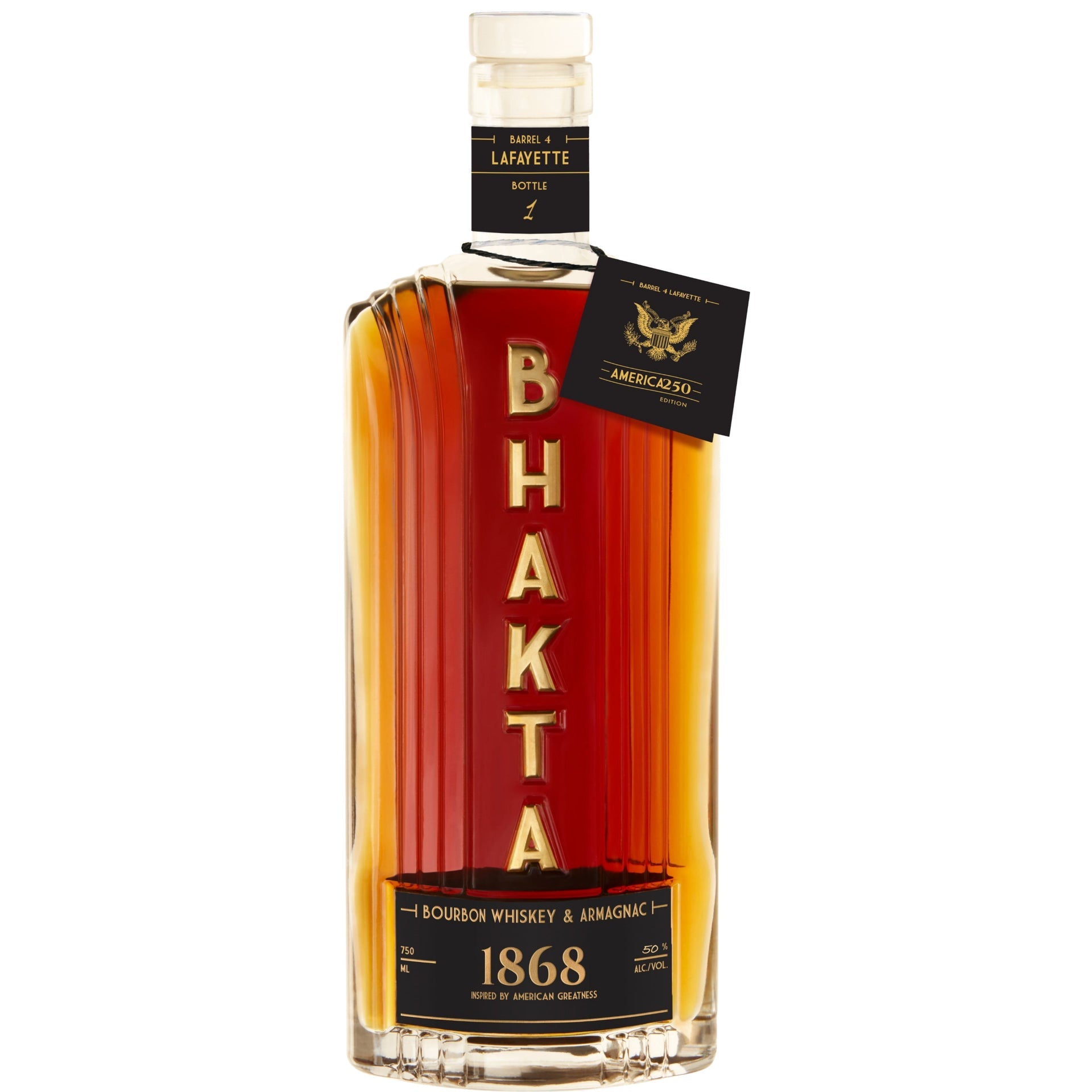 BHAKTA BOURBON WHISKEY AND ARMAGNAC BLEND 4 1868 AMERICA 250TH EDITION INDIANA 750ML LIQ