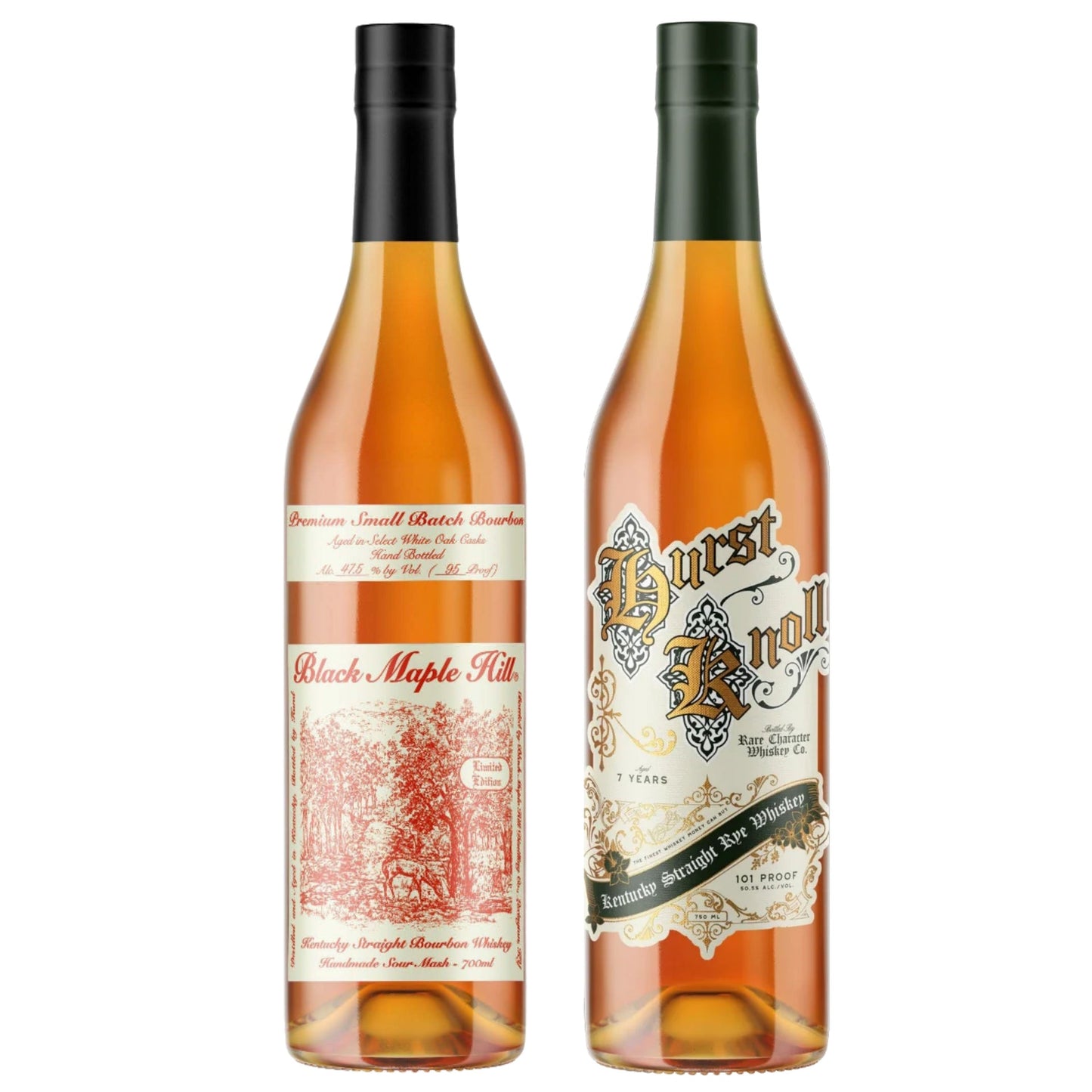 Black Maple Hill Bourbon 700ML + Hurst Knoll Whiskey Rye 750ML