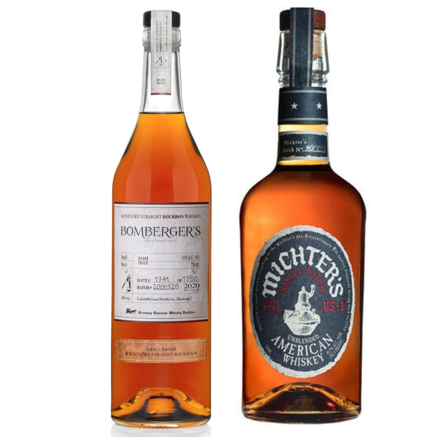 Bombergers Bourbon 2026 Edition + Michters Whiskey Small Batch 750ML