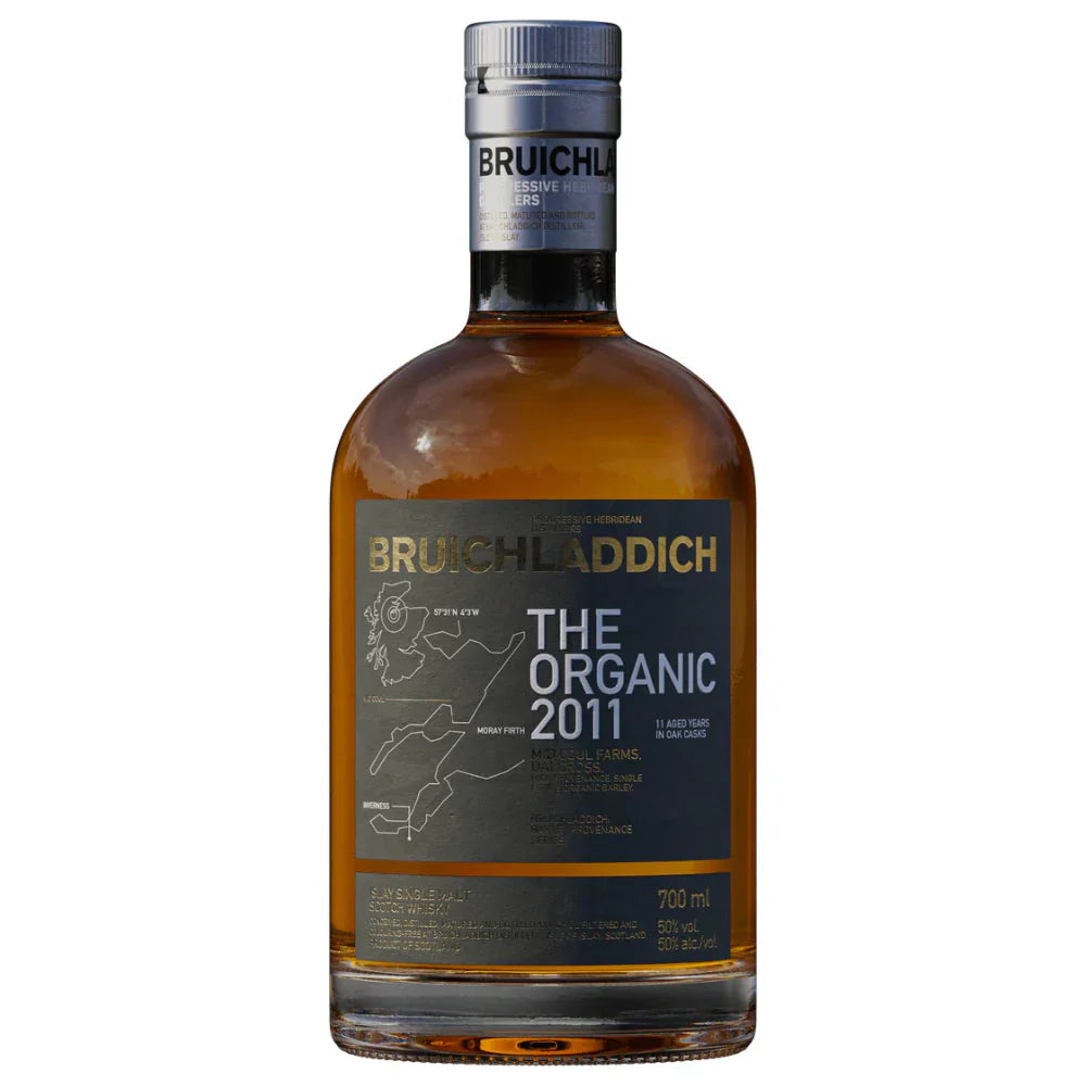 BRUICHLADDICH SCOTCH SINGLE MALT THE ORGANIC 2011 ISLAY 100PF 750ML