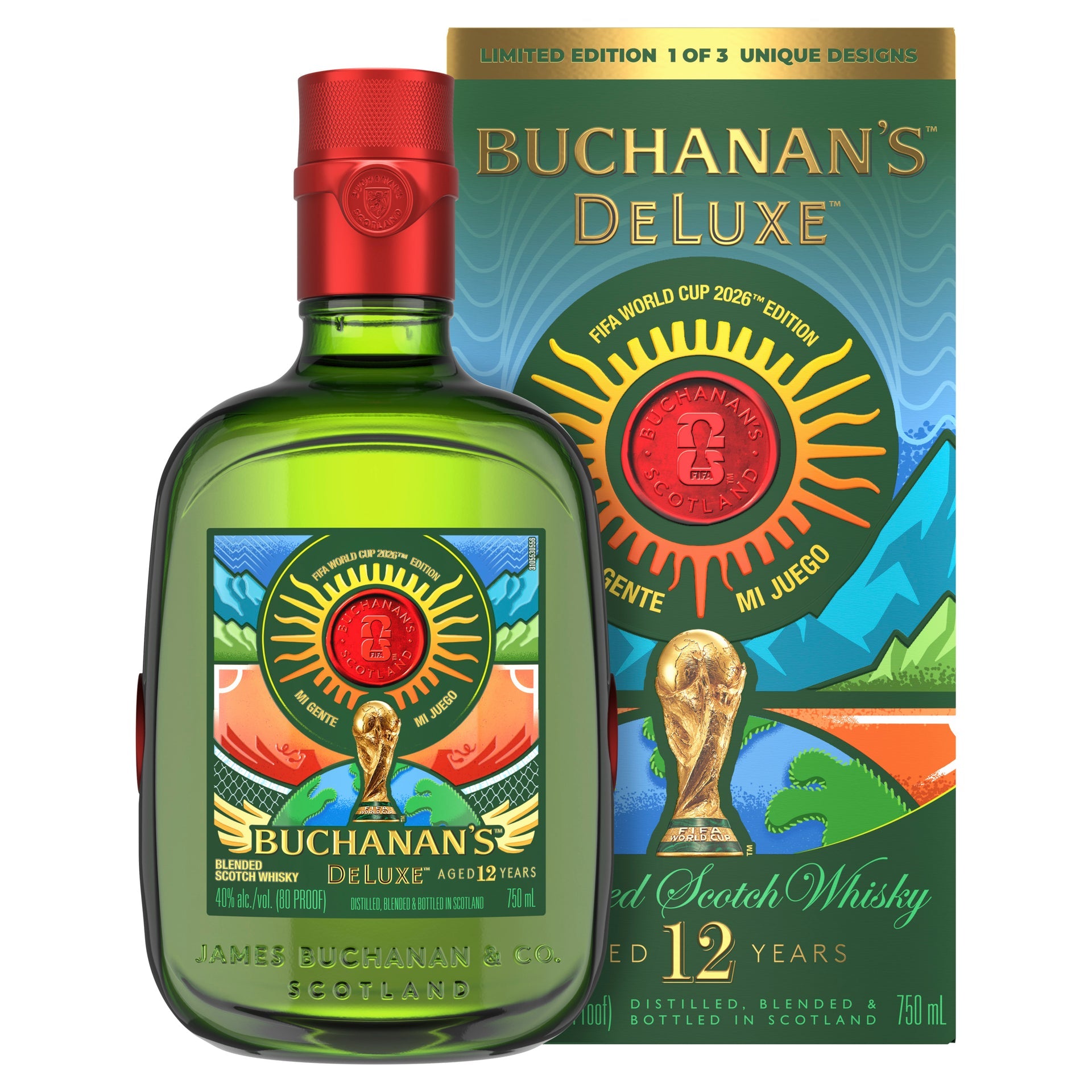 BUCHANANS SCOTCH BLENDED FIFA WORLD CUP EDITION 12YR 750ML LIQ