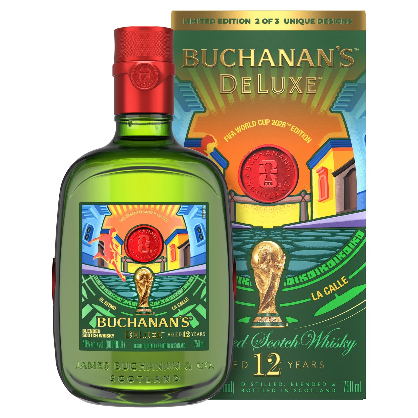 BUCHANANS SCOTCH BLENDED FIFA WORLD CUP EDITION 12YR 750ML LIQ