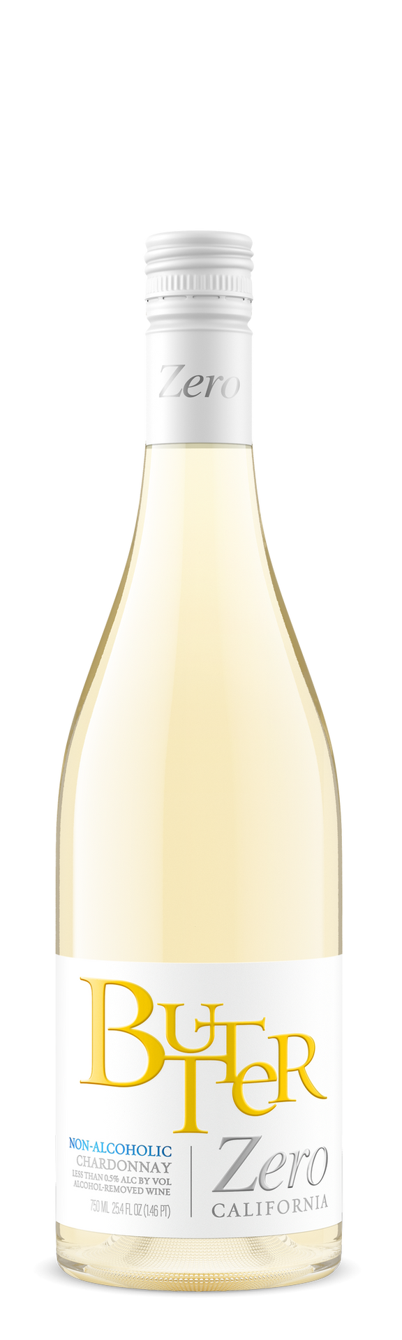 BUTTER ZERO CHARDONNAY NON ALCOHOLIC 750ML WINE