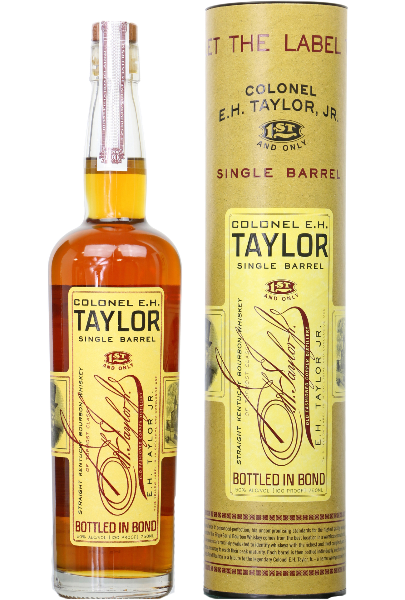 COLONEL E.H. TAYLOR BOURBON SINGLE BARREL KENTUCKY 100PF 750ML Spirits