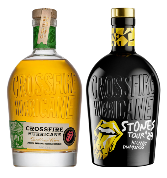 CROSSFIRE HURRICANE BY STONES RUM ( ORIGINAL, HACKNEY DIAMONDS) CARIBBEAN 2X750ML