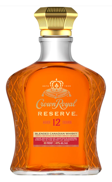 CROWN ROYAL WHISKY RESERVE BLENDED CANADA 12YR 750ML