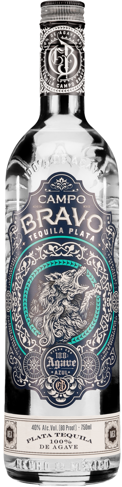 CAMPO BRAVO TEQUILA PLATA 750ML Spirits