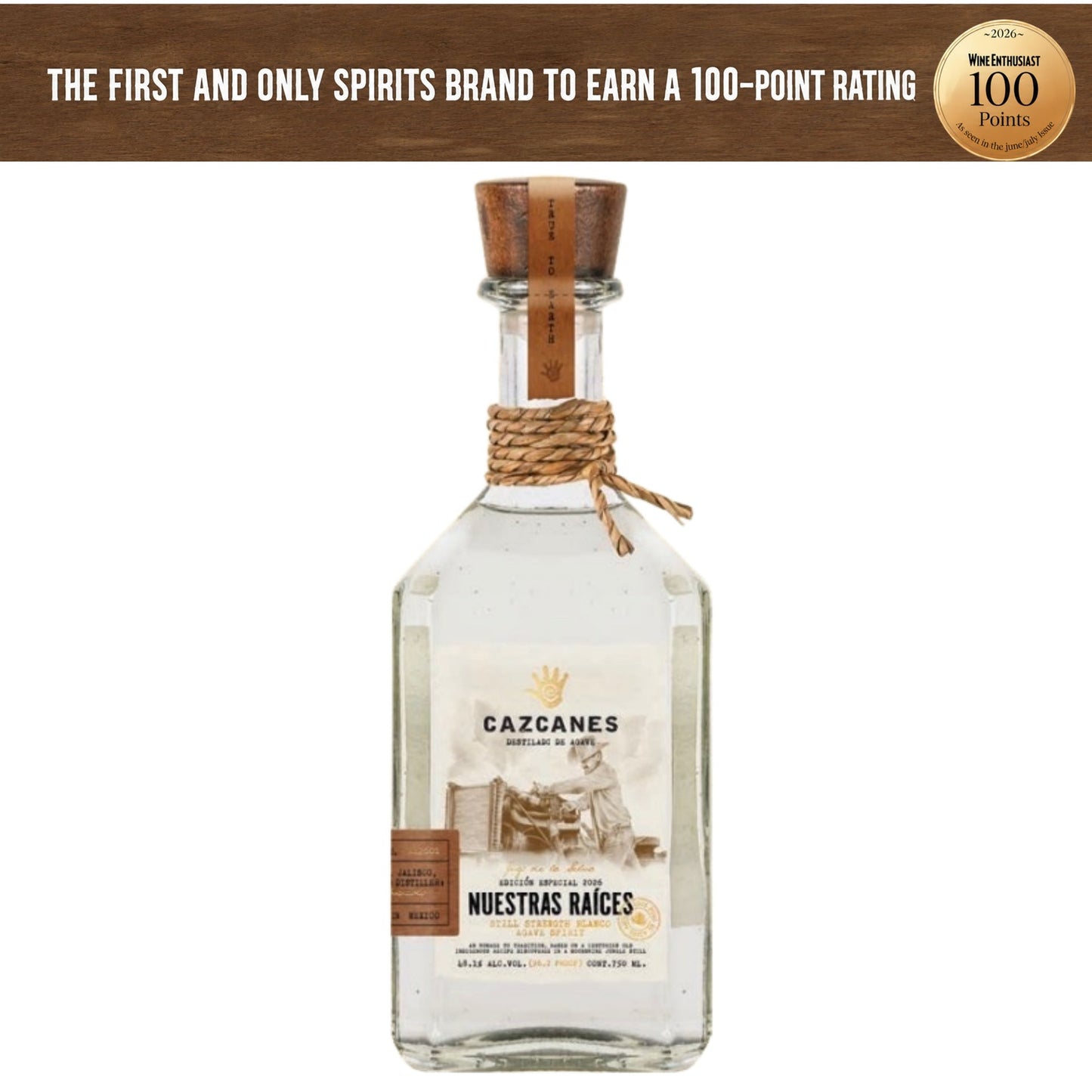 CAZCANES AGAVE SPIRIT BLANCO NUESTRAS RAICES STILL STRENGTH 2026 EDITION 750ML LIQ