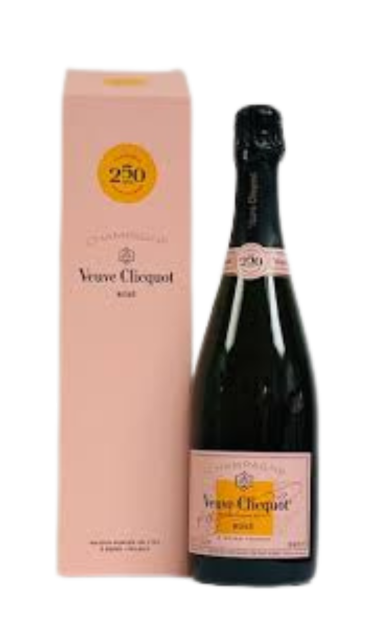 VEUVE CLICQUOT CHAMPAGNE BRUT ROSE W/BOX FRANCE 750ML Wine