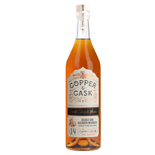 COPPER & CASK BOURBON DOUBLE OAK SMALL BATCH SERIES INDIANA 8YR 750ML LIQ