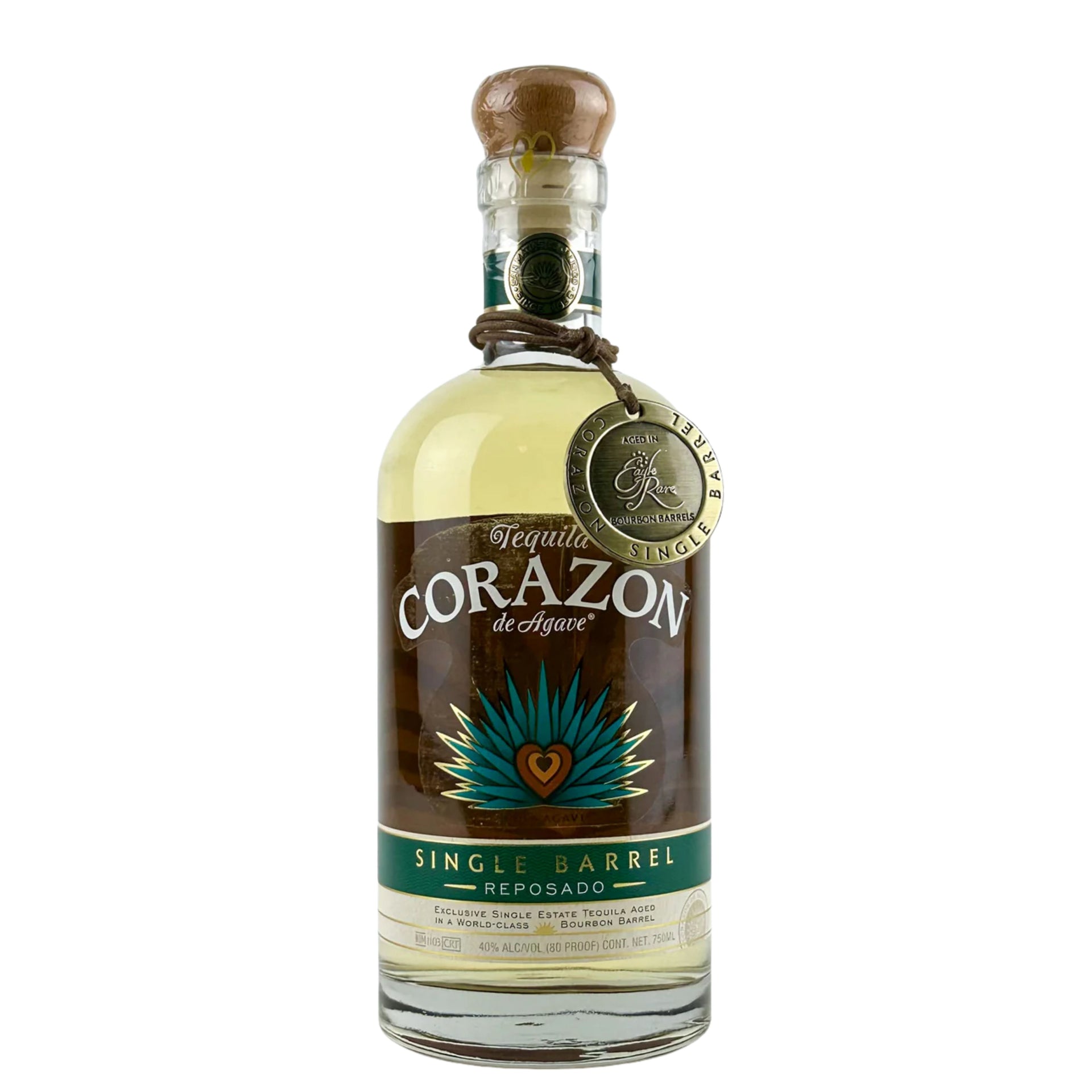 CORAZON TEQUILA REPOSADO SINGLE BARREL AGED IN EAGLE RARE BARRELS 750ML LIQ