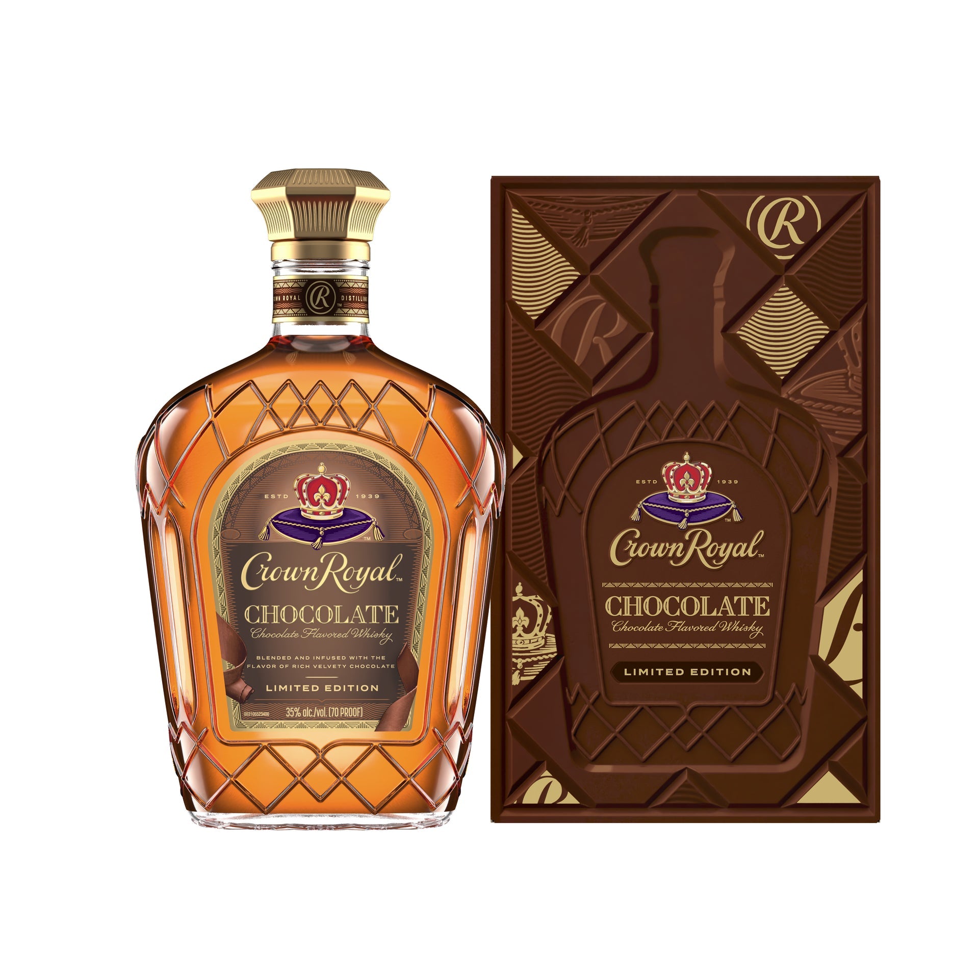 CROWN ROYAL WHISKEY CHOCOLATE LIMITED EDITION CANADA 750ML