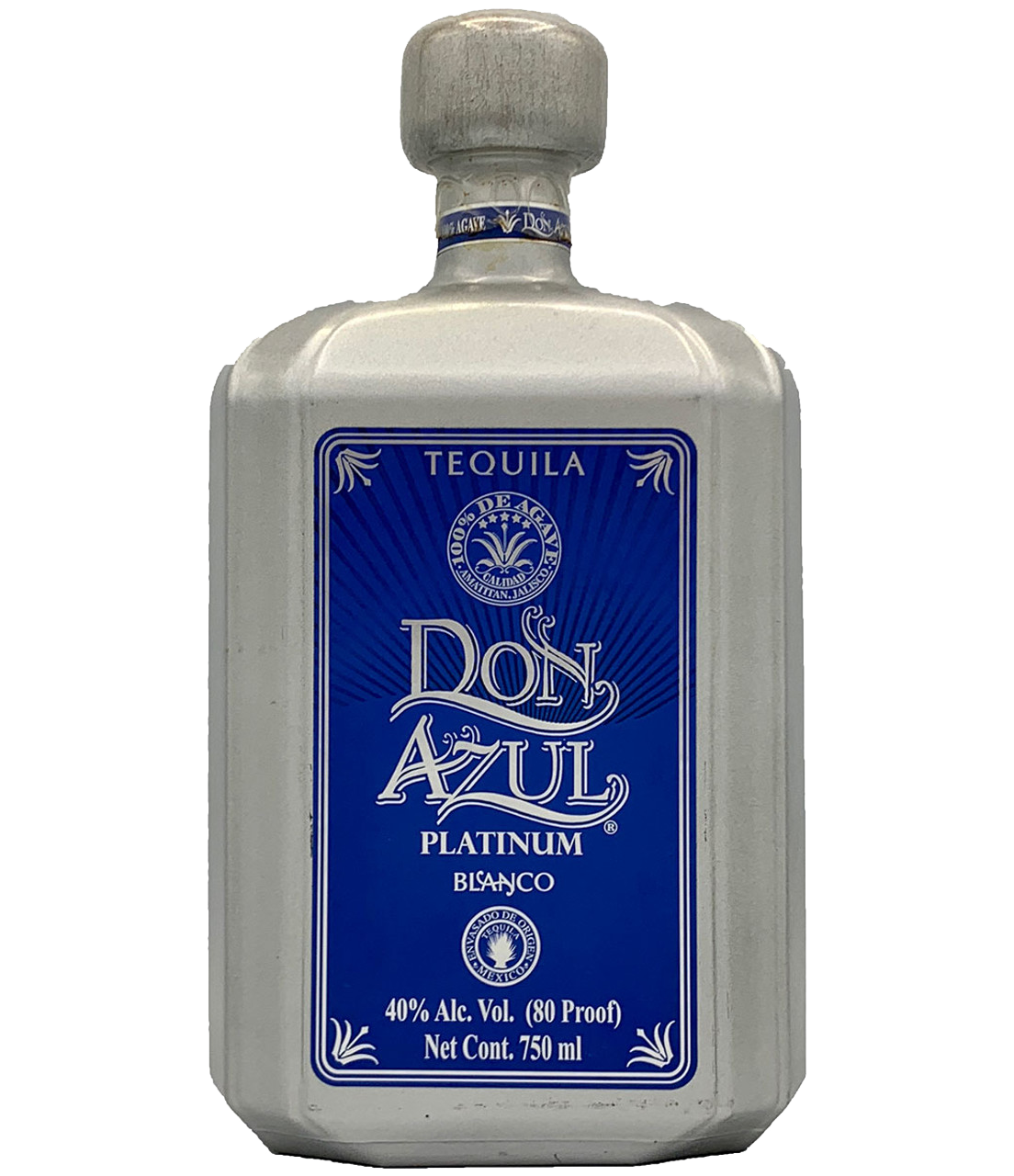 DON AZUL TEQUILA PLATINUM BLANCO 750ML