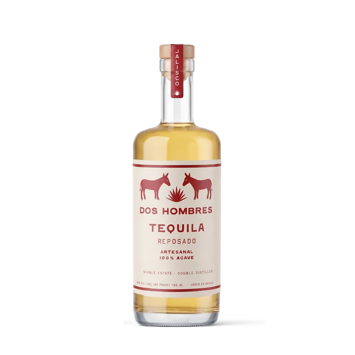 DOS HOMBRES TEQUILA REPOSADO 750ML