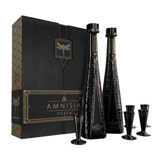 AMNISIA VODKA GIFT SET HANDCRAFTED POLAND 750ML LIQ