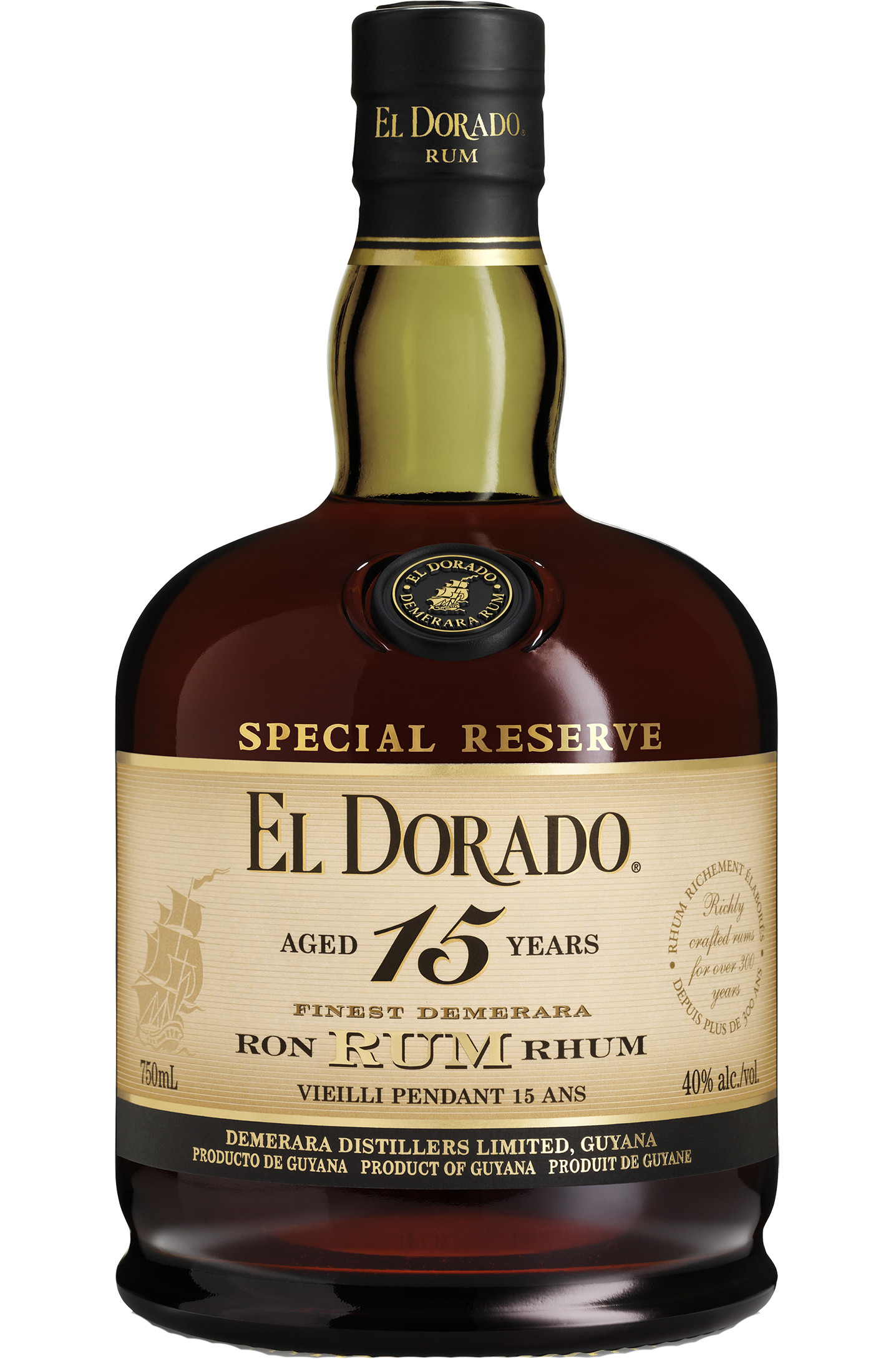 EL DORADO RUM SPECIAL RESERVE GUYANA 15YR 750ML