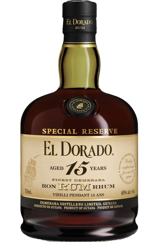 EL DORADO RUM SPECIAL RESERVE GUYANA 15YR 750ML Spirits