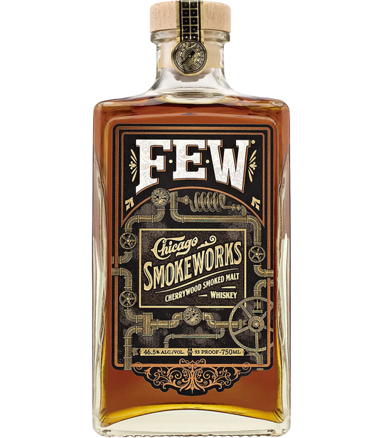 FEW SMOKEWORKS WHISKEY CHERRYWOOD SMOKED MALT ILLINOIS 750ML