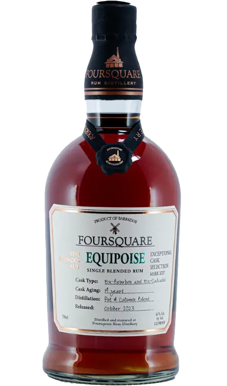 FOURSQUARE EQUIPOISE SINGLE BLENDED RUM EXCEPTIONAL CASK SELECTION BARBADOS 750ML LIQ