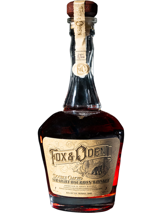 FOX & ODEN BOURBON STRAIGHT DOUBLE OAKED SMALL BATCH MICHIGAN 750ML