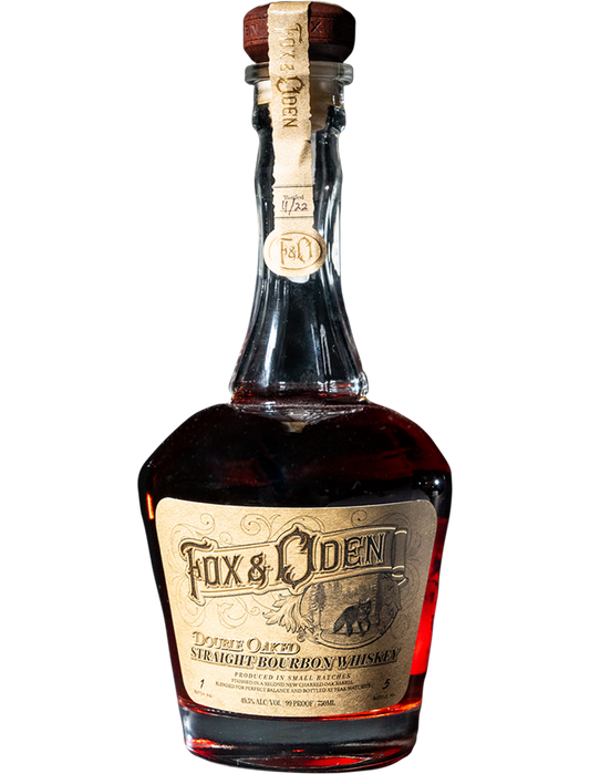 FOX & ODEN BOURBON STRAIGHT DOUBLE OAKED SMALL BATCH MICHIGAN 750ML