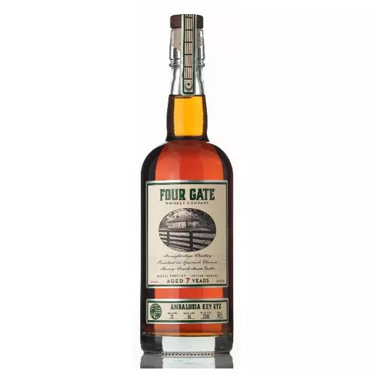 FOUR GATE WHISKEY RYE SMALL BATCH BARREL FINISHED ANDALUSIA KEY RYE LIMITED RELEASE KENTUCKY 750ML
