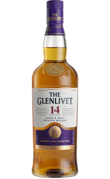 GLENLIVET SCOTCH SINGLE MALT COGNAC CASK SELECTION 14YR 750ML Spirits