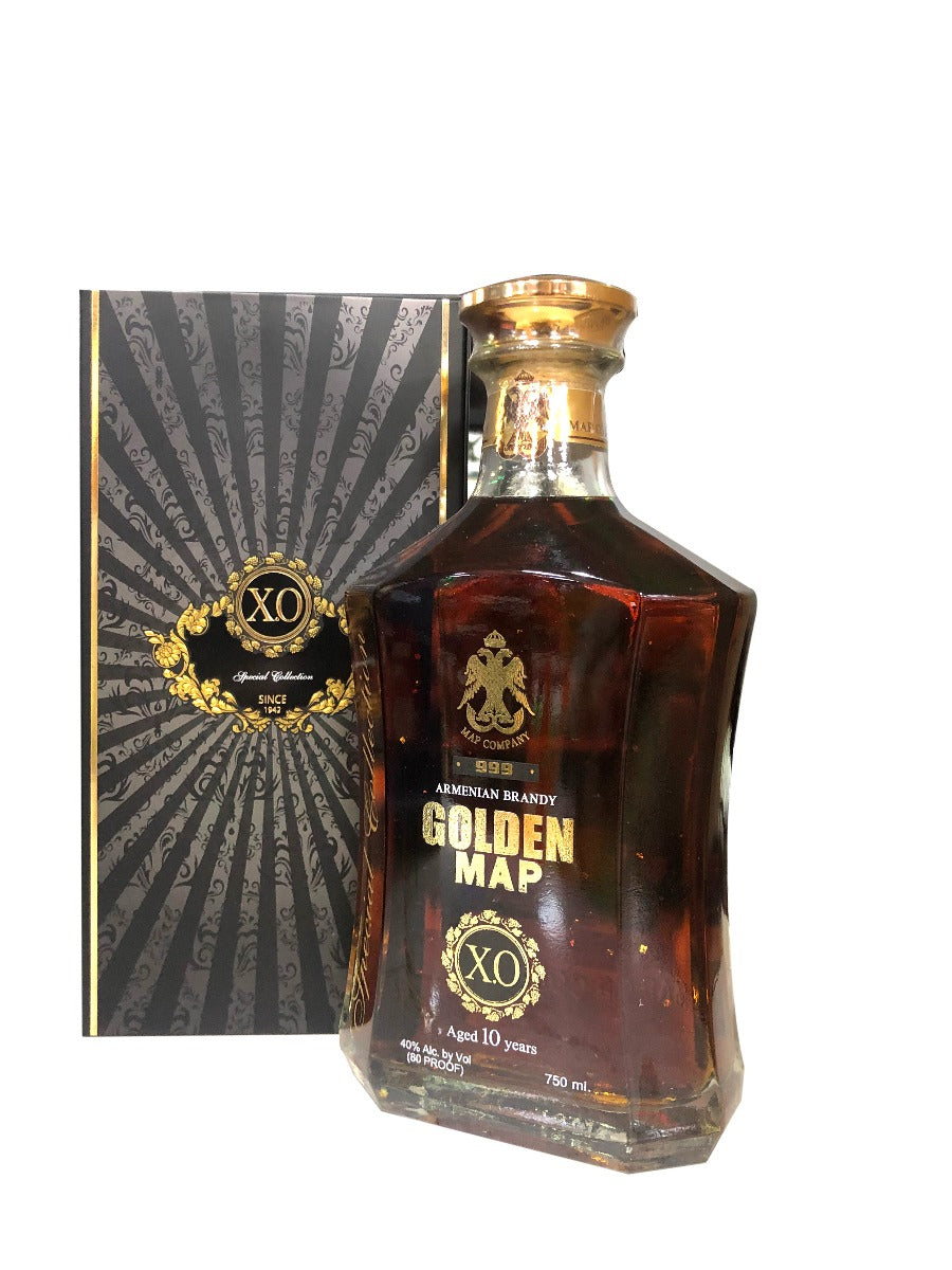 GOLDEN MAP BRANDY XO ARMENIA 10YR 750ML Spirits