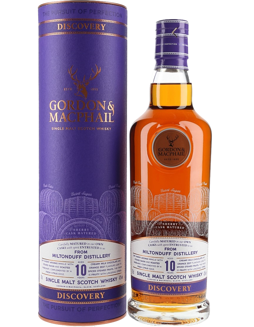 GORDON & MACPHAIL SCOTCH SINGLE MALT DISCOVERY SHERRY CASK MILTONDUFF 10YR 750ML LIQ