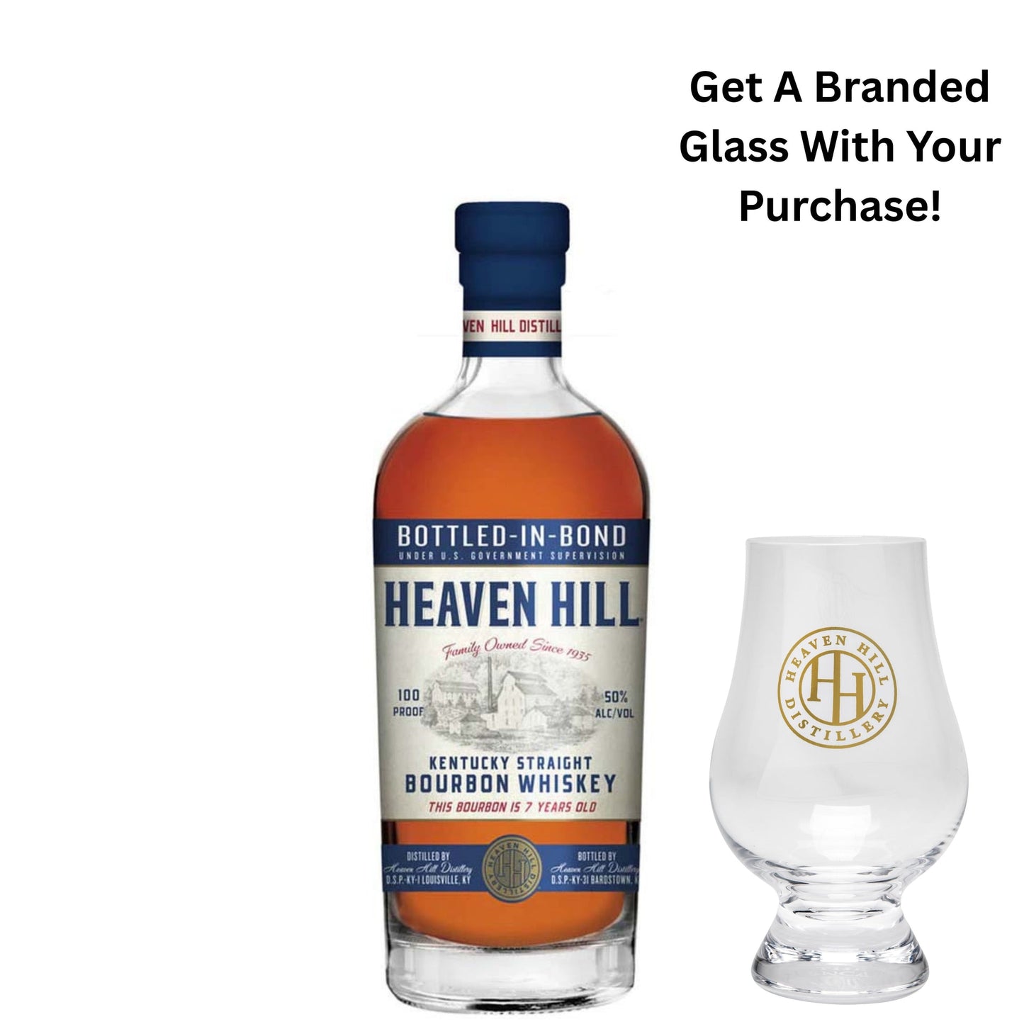 HEAVEN HILL BOURBON BOTTLE IN BOND KENTUCKY 7YR 750ML Spirits
