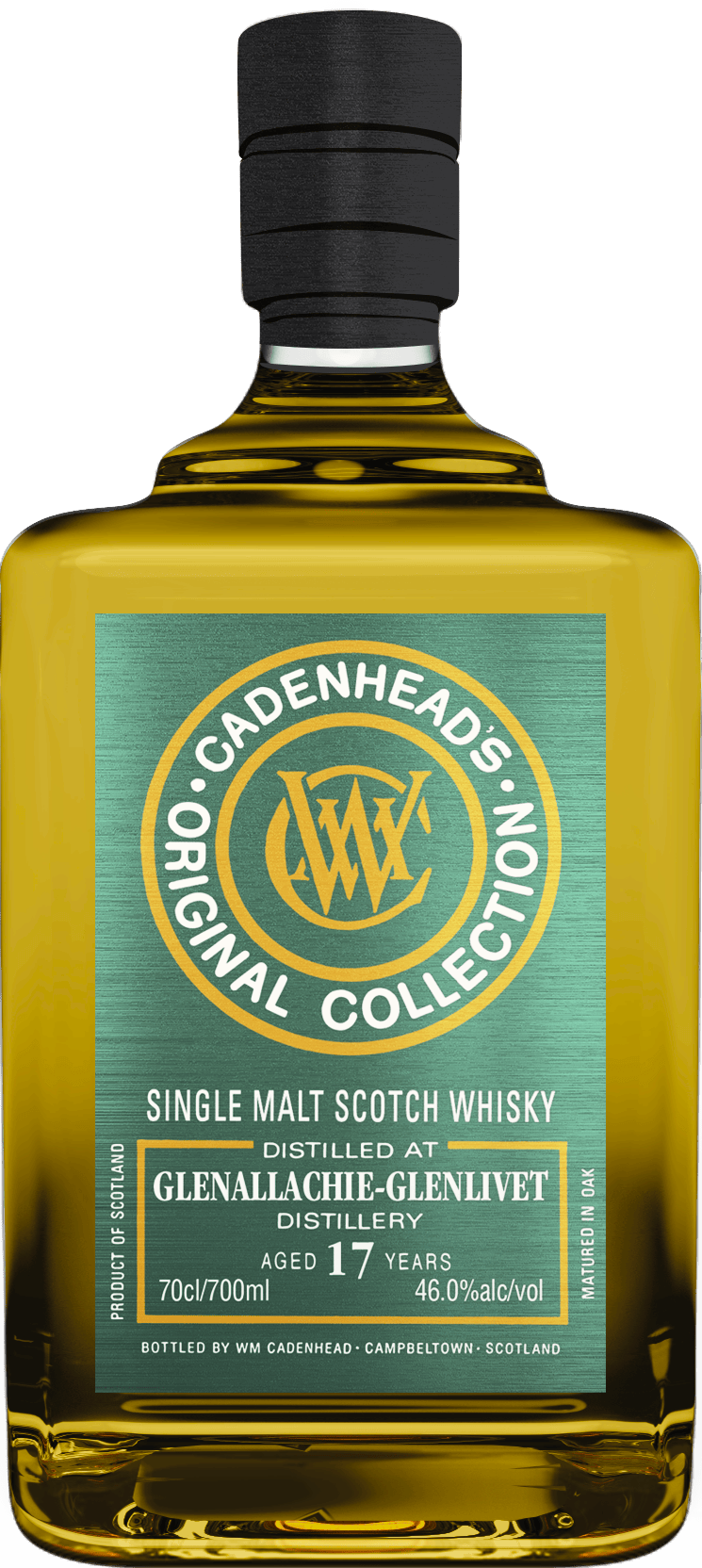 CADENHEAD SCOTCH SINGLE MALT GLENALLACHIE GLENLIVET DISTILLERY 17YR 750ML LIQ
