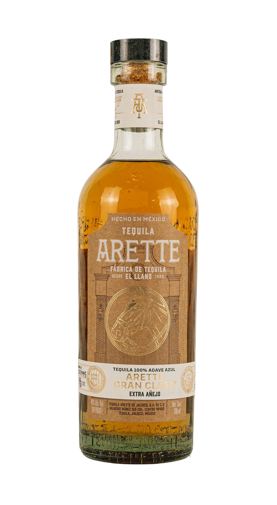ARETTE TEQUILA ARTESANAL GRAN CLASE EXTRA ANEJO 750ML