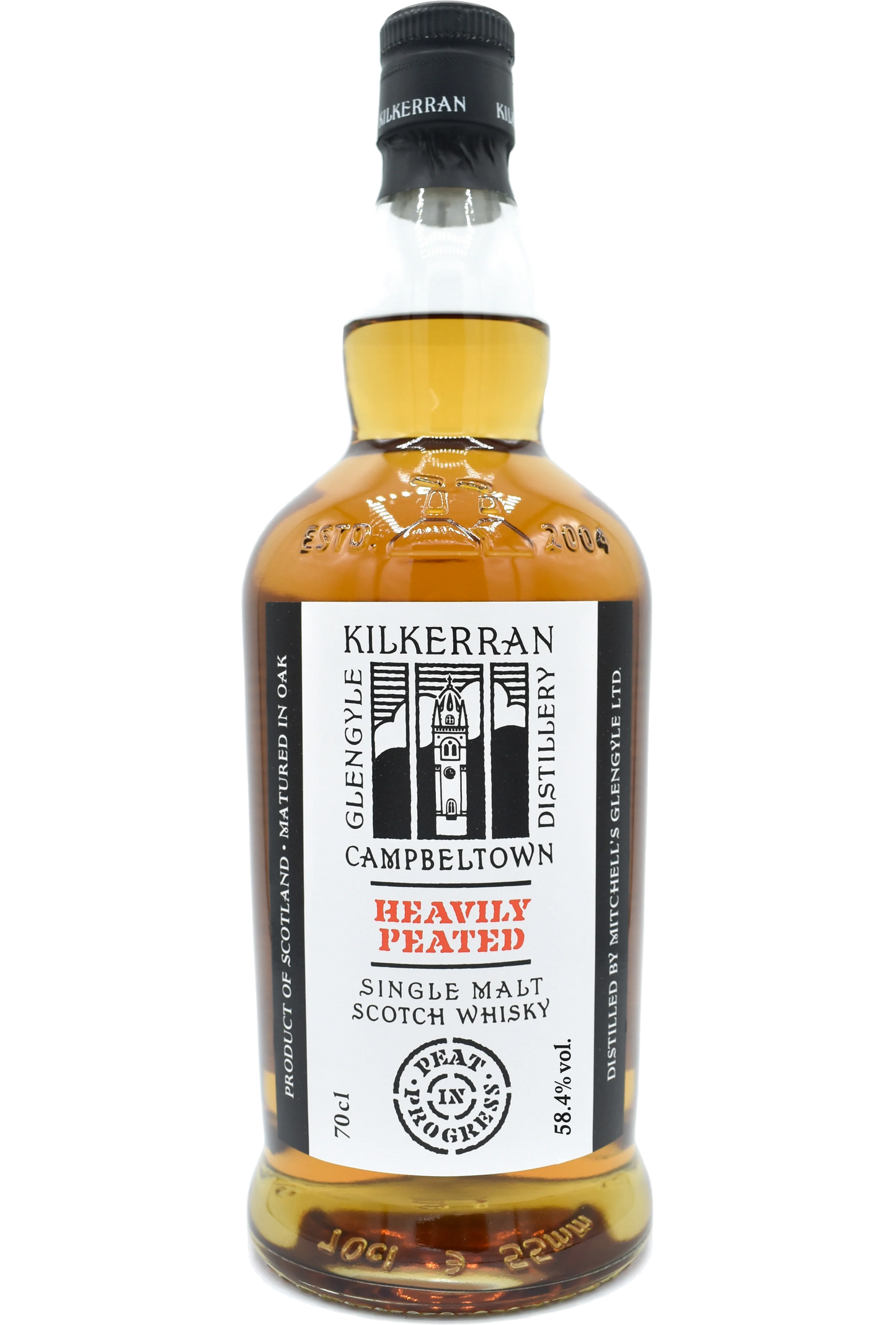 KILKERRAN SCOTCH SINGLE MALT HEAVILY PEATED BATCH 8 750ML