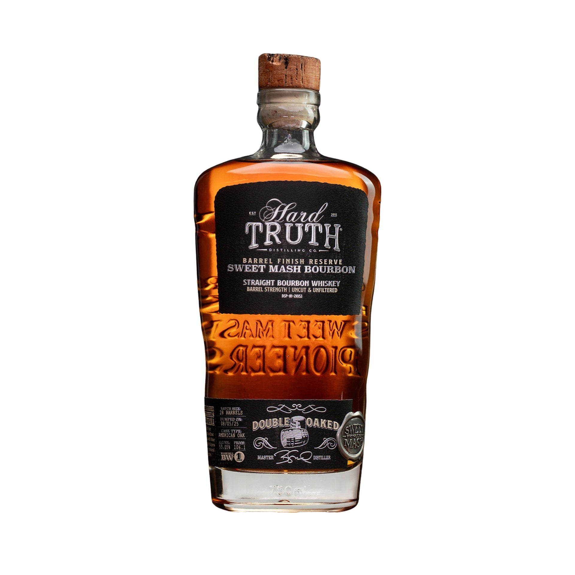 HARD TRUTH BOURBON DOUBLE OAKED SWEET MASH INDIANA 750ML LIQ