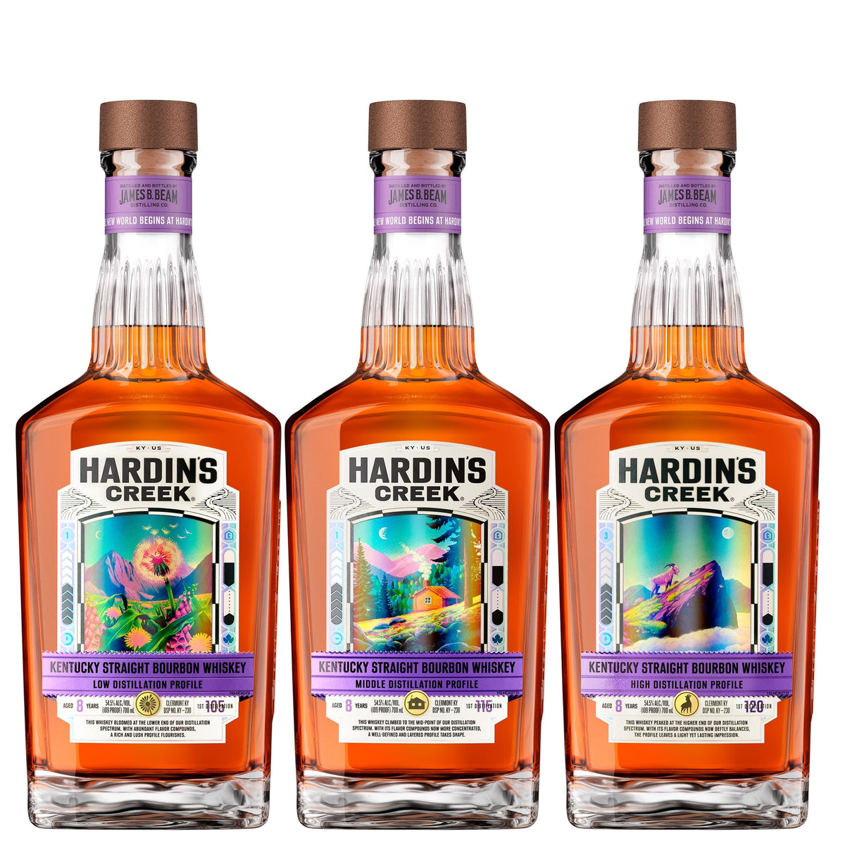 Hardins Creek Bourbon Distillation Series 3 Bottle Bundle Liquor