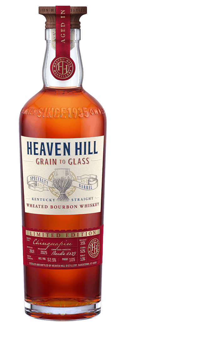 HEAVEN HILL BOURBON WHEATED GRAIN TO GLASS CHINQUAPIN OAK KENTUCKY 700ML LIQ
